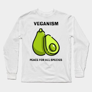 Veganism Peace For All Species Long Sleeve T-Shirt